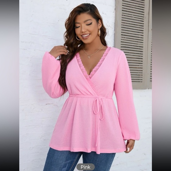 SHEIN Tops - SHEIN Waffle Top